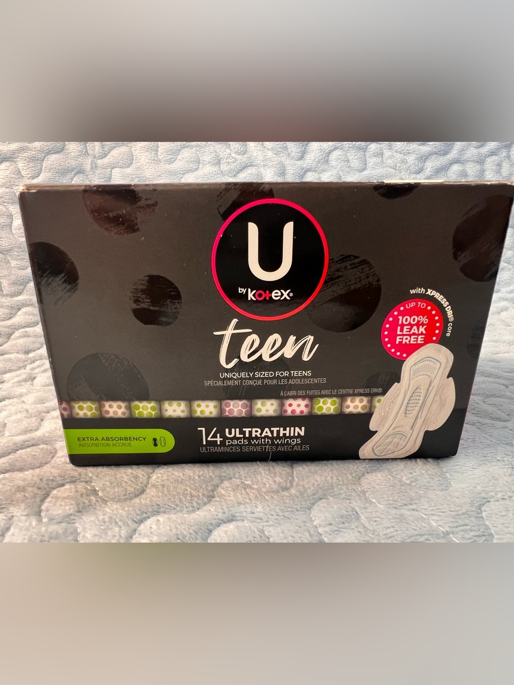 Teen Ulrathin Pads with Wings - Black Packaging, 14 Count